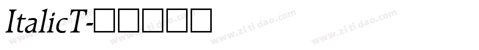 ItalicT字体转换
