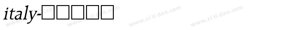 italy字体转换