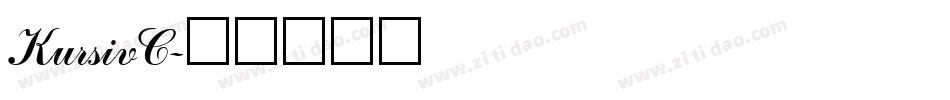 KursivC字体转换