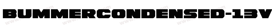 BummerCondensed-13VL字体转换