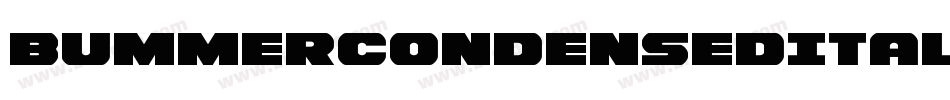 BummerCondensedItalic-RaxM字体转换