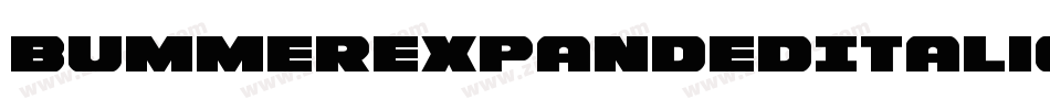 BummerExpandedItalic-8JVD字体转换