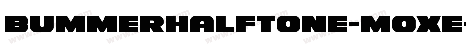 BummerHalftone-Moxe字体转换