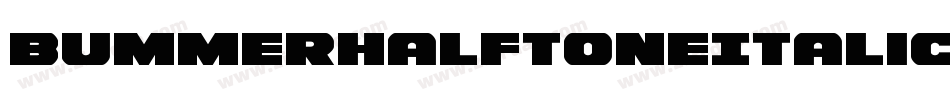BummerHalftoneItalic-KXqo字体转换