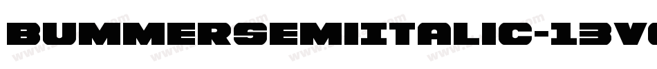 BummerSemiItalic-13Vg字体转换