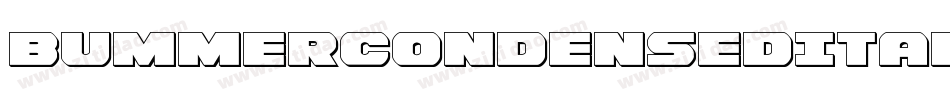 BummerCondensedItalic-RaxM字体转换