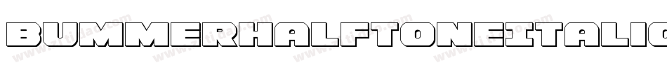 BummerHalftoneItalic-KXqo字体转换