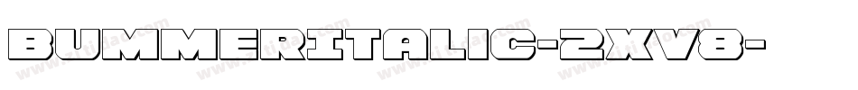 BummerItalic-2xV8字体转换