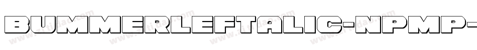 BummerLeftalic-nPmP字体转换
