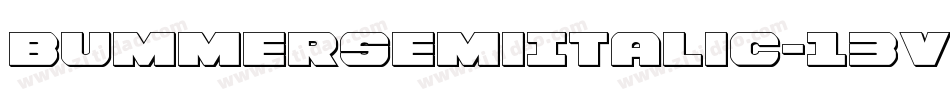 BummerSemiItalic-13Vg字体转换