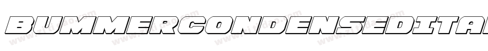 BummerCondensedItalic-RaxM字体转换