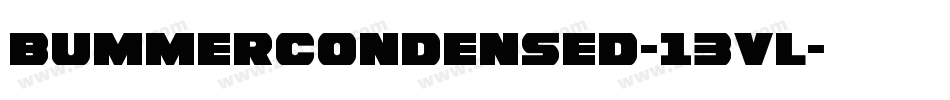 BummerCondensed-13VL字体转换