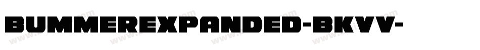 BummerExpanded-BKVV字体转换