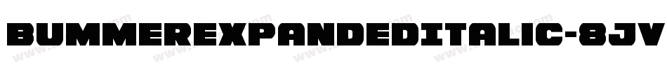 BummerExpandedItalic-8JVD字体转换