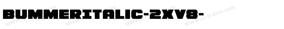 BummerItalic-2xV8字体转换