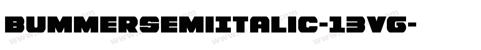 BummerSemiItalic-13Vg字体转换