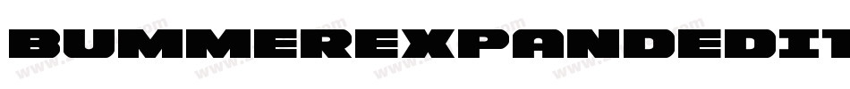 BummerExpandedItalic-8JVD字体转换