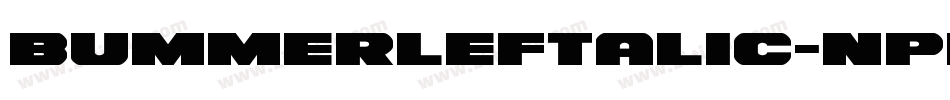 BummerLeftalic-nPmP字体转换