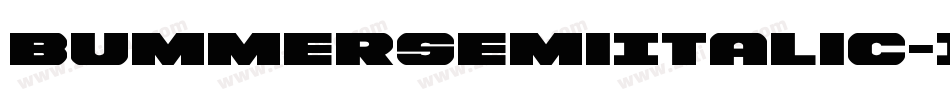 BummerSemiItalic-13Vg字体转换