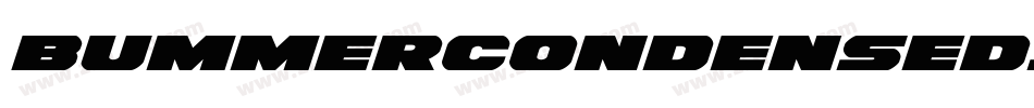 BummerCondensedItalic-RaxM字体转换