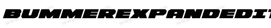 BummerExpandedItalic-8JVD字体转换