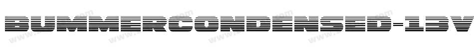 BummerCondensed-13VL字体转换