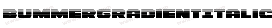 BummerGradientItalic-roXO字体转换