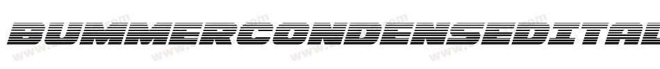 BummerCondensedItalic-RaxM字体转换