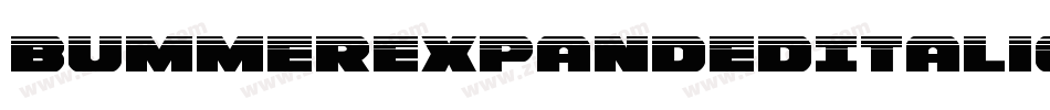 BummerExpandedItalic-8JVD字体转换