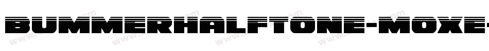 BummerHalftone-Moxe字体转换