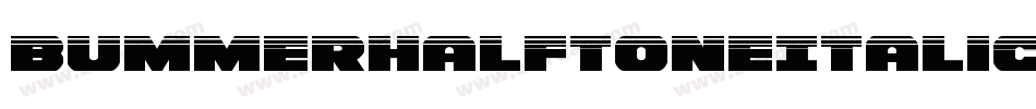 BummerHalftoneItalic-KXqo字体转换