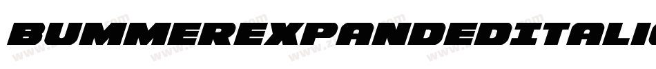 BummerExpandedItalic-8JVD字体转换