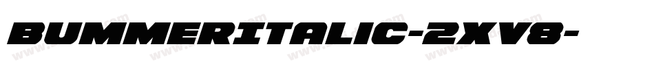 BummerItalic-2xV8字体转换