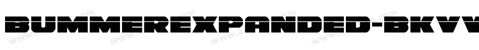 BummerExpanded-BKVV字体转换