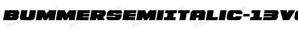BummerSemiItalic-13Vg字体转换