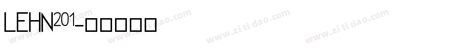 LEHN201字体转换