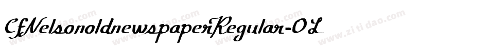 CfNelsonoldnewspaperRegular-0LYR字体转换