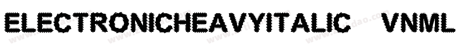 ElectronicHeavyItalic-VnMl字体转换
