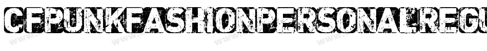 CfPunkFashionPersonalRegular-l2My字体转换