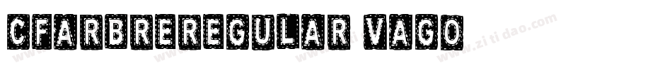CfArbreRegular-vaGO字体转换