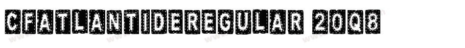 CfAtlantideRegular-20q8字体转换