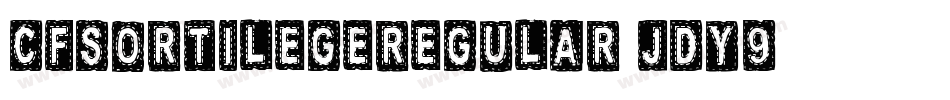 CfSortilegeRegular-jdy9字体转换