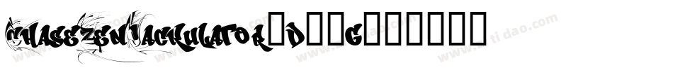 ChaseZenJackulator-d83g字体转换