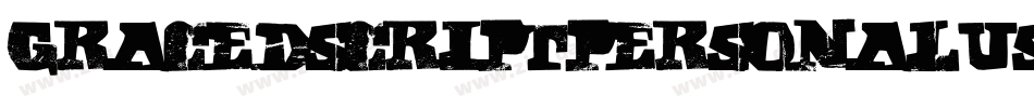 GracedScriptPersonalUse-V5XV字体转换 GracedScriptPersonalUse-V5XV字体转换