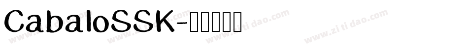 CabaloSSK字体转换