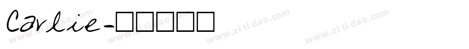 Carlie字体转换