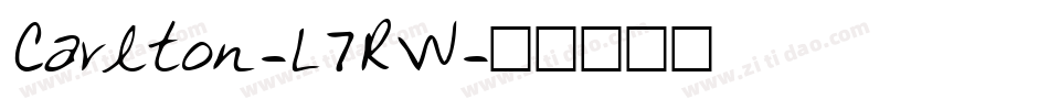 Carlton-L7RW字体转换