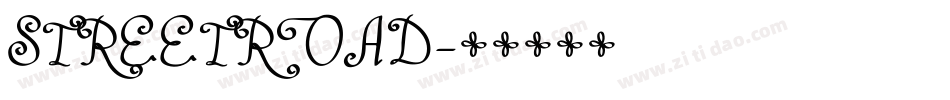 STREETROAD字体转换