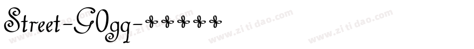 Street-G0gq字体转换