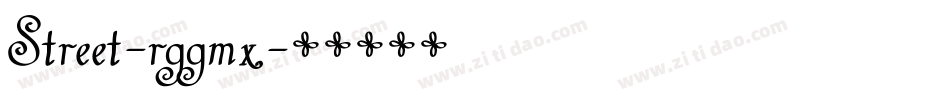 Street-rggmx字体转换
